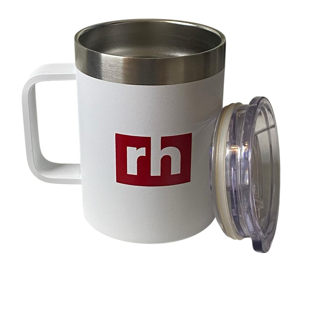 rh White Tumbler with Lid and Handle by Artic Zone